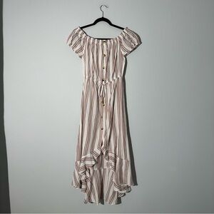 NWT indulge instyle long striped dress size s